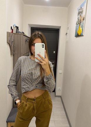 Bershka укороченная рубашка 3