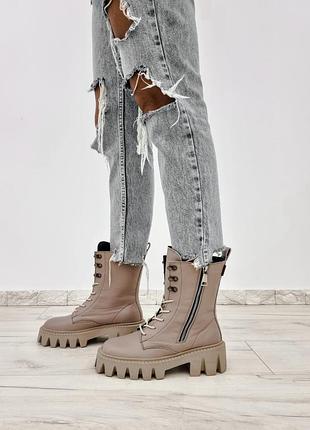 Женские кожаные ботинки, разные цвета