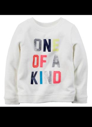 Свитер кофта на флисе утепленная  для девочки батник свитшот картерс carters