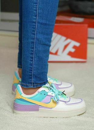 Жіночі кросівки nike air force 1 shadow pastel3 фото