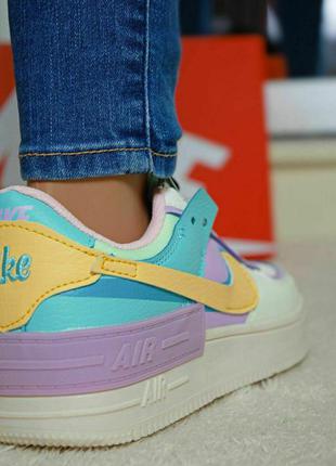 Женские кроссовки nike air force 1 shadow pastel6 фото