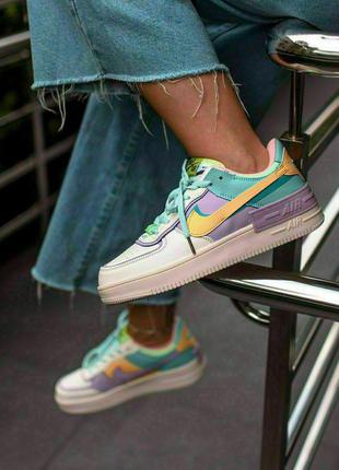 Женские кроссовки nike air force 1 shadow pastel