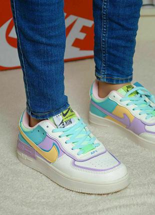 Жіночі кросівки nike air force 1 shadow pastel4 фото