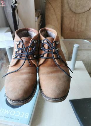 Тимберленды ботинки из нубука на теплую зиму4 фото