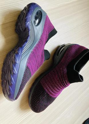 Кросівки-шкарпетки англія з еластичної резинки на платформі фіолетові нові 393 фото