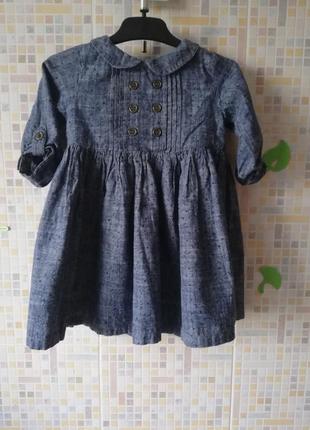 Котоновое плаття next 18-24 міс