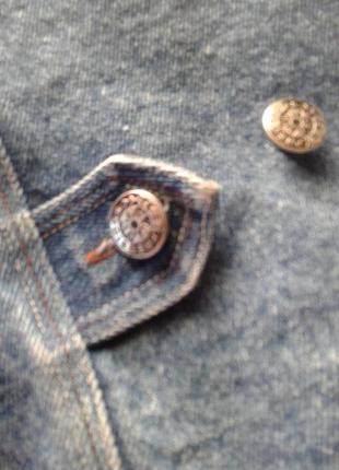 Винтажный джинсовый жилет с капюшоном на подкладке expressions батал5 фото