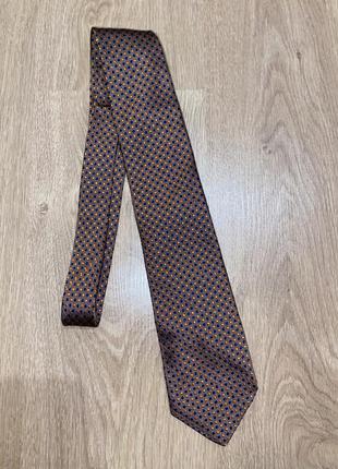 Мужской коричневый галстук