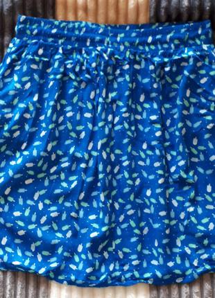 Голубая юбка с мороженым2 фото