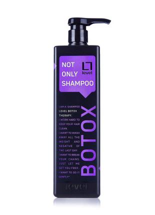 Шампунь для волосся level botox therapy ботокс-терапія, 1000 мл