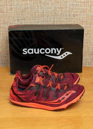 Женские подростковые беговые кроссовки saucony carrera  xc3 flat us5/eur35.5/22cм стелька