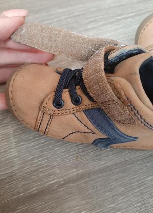 Осенние ботиночки на липучках для первых шажков elefanten5 фото