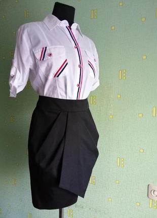 Шикарная юбка dorothy perkins. чёрная крутая юбка.