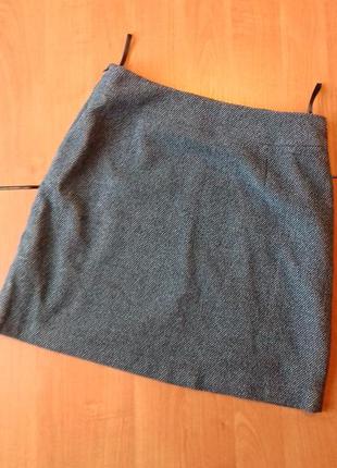 Классная теплая мини юбка, 10 размер.3 фото