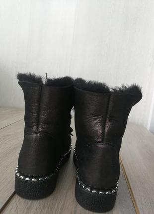 Зимние ботиночки натуральный мутон4 фото