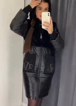 Шикарное пальто, люкс качество,камни сваровски,