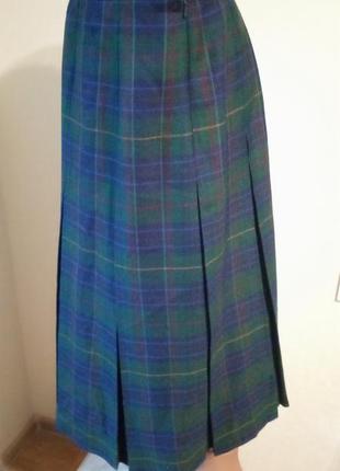 Плиссированная юбка тартан edinburgh woollen mill шотландия