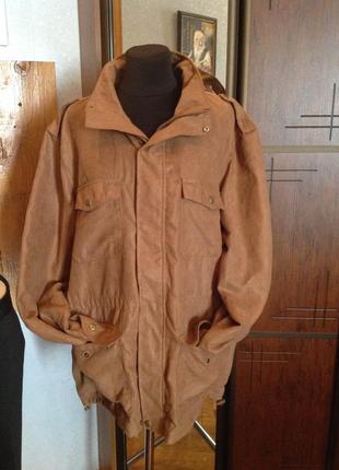 Куртка - ветровка под замшу, фасон френч, бренда atlas, р. 56-58
