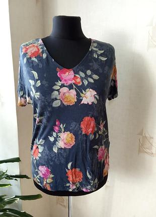 Натуральная футболка, лиоцелл, трикотаж, летучая мышь, per una