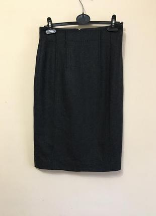 Шикарная шерстяная юбка-карандаш с высокой талией ambiente woolmark