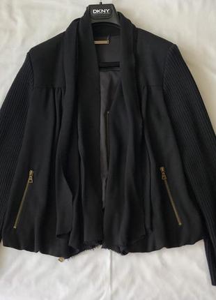 Жакет-куртка, блузон с трикотажными рукавами . шерсть3 фото