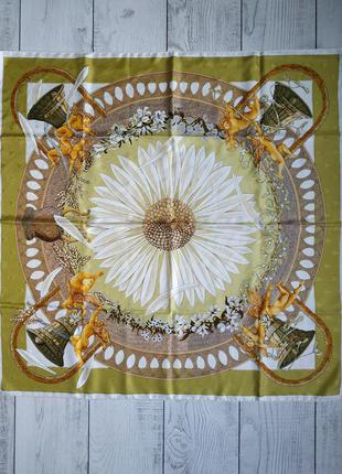 Шелковый платок hermes amours размер 89*89