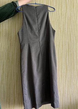 Сарафан серый миди 5