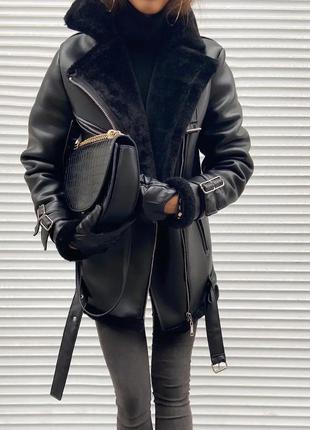 Дублянка авіатор чорна 2