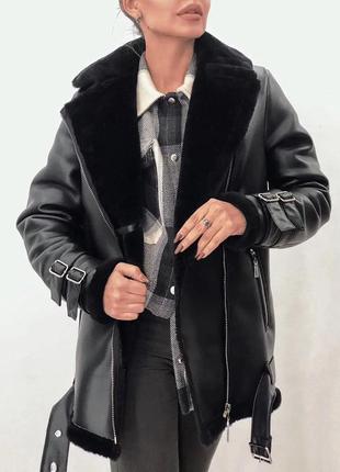 Дублянка авіатор чорна 4