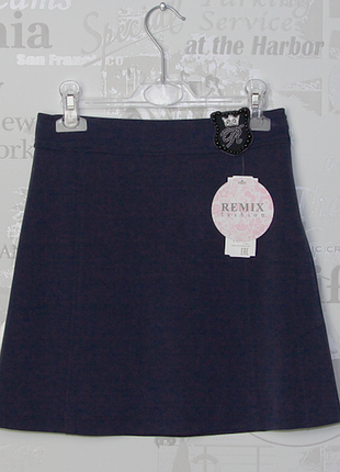 Спідниця шкільна синя на дівчинку remix