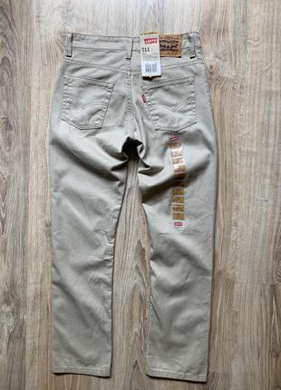 Мужские стрейчевые джинсы штаны levis 511 slim2 фото