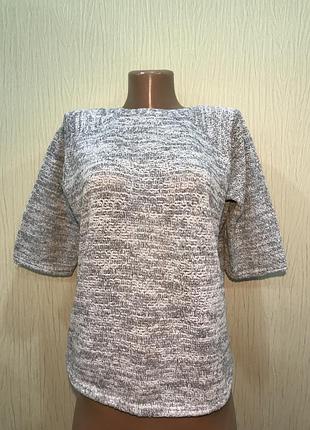 Меланжевая серая футболка next sp