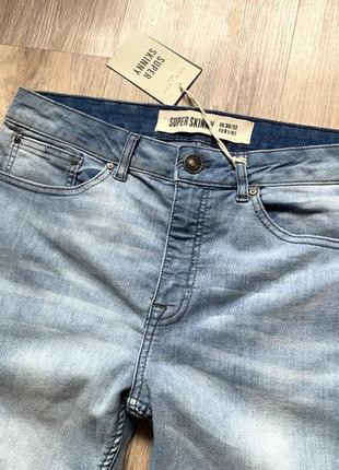 Чоловічі стрейчеві завужені джинси super skinny3 фото