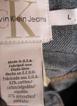 Винтажная джинсовая куртка calvin klein jeans  р. 52-54 рoст!5 фото
