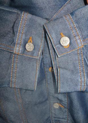 Винтажная джинсовая куртка calvin klein jeans  р. 52-54 рoст!6 фото
