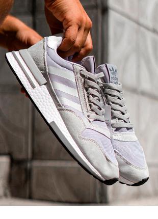 Кроссовки мужские adidas zx grey серые / кросівки чоловічі адидас адідас сірі кроссы