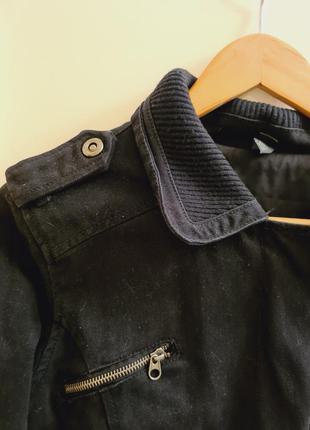 Куртка косуха плотный джинс , осення теплая5 фото