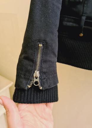 Куртка косуха плотный джинс , осення теплая3 фото