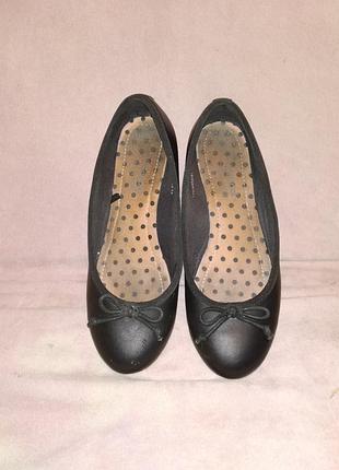 Чорні дитячі, шкільні балетки.