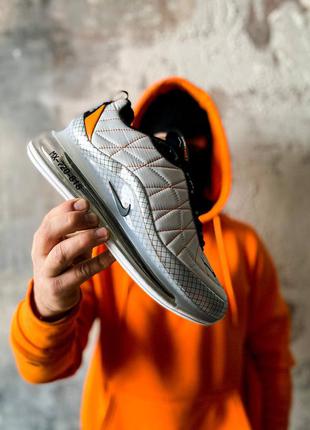 Кроссовки мужские найк nike air max 720-818 metallic silver total orange