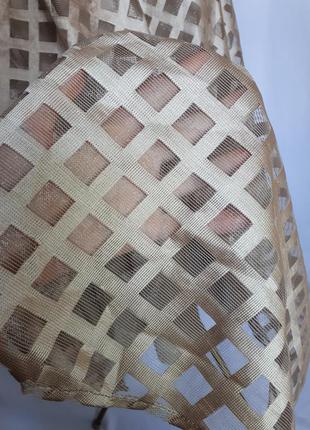 Бежевая юбка а- силуэта pita турция (размер 38-40э)5 фото