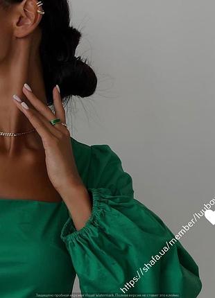 💜платье котон с рукавом💜44-46 46-48 5