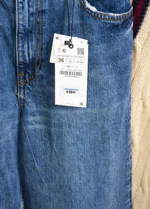 Трендові нові вільні широкі джинси zara сині джинси палаццо з високою посадкою5 фото