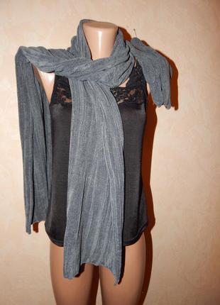 Комплект довгий шарф і рукавички.