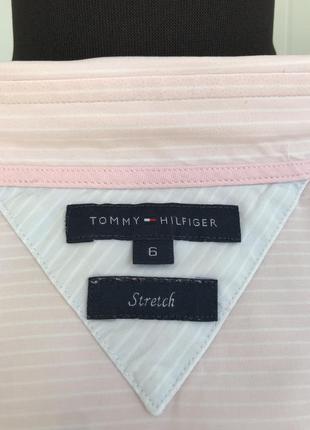 Классическая розовая рубашка сорочка tommy hilfiger2 фото