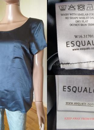 Шёлковая блуза esqualo со спинкой из вискозы размер ml4 фото