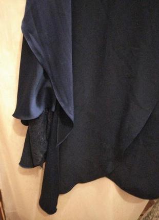 Элегантное темно-синее платье next tall с ассиметричным подолом4 фото