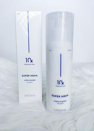 Увлажняющая эмульсия missha super aqua ultra hyalron emulsion 130 мл (обновленная)
