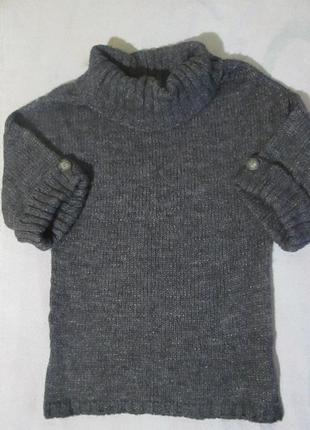 Теплий светр, пуловер джемпер з хомутом, італія