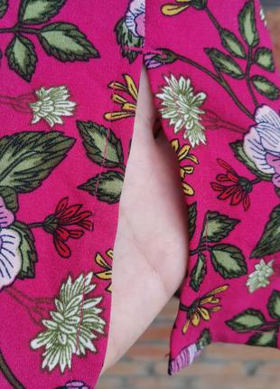 Роскошное платье - рубашка в цветочный принт7 фото
